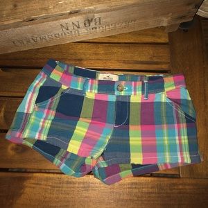 Hollister Multicolor Plaid Shorts!